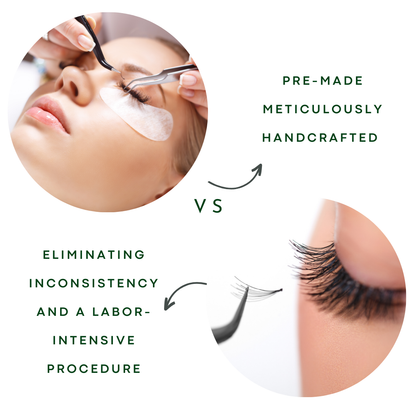 Pack of 3 - Double Layer Promade 10D 500 Fans - For Professional Eyelash Extension - Pinneacle Lash