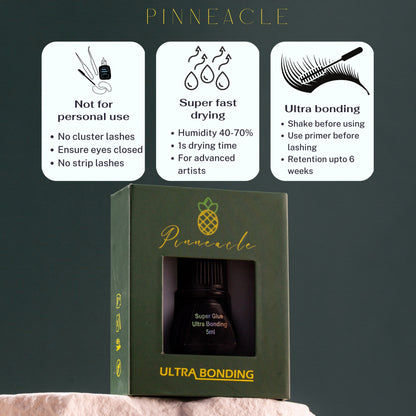Pinneacle’s Super Bonder Glue - 1s Drying time - 6 weeks retention