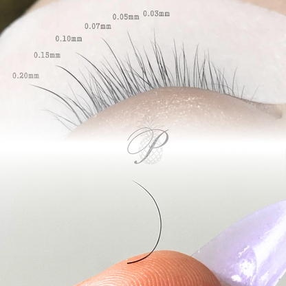 Soft Flat Classic Tray - Ultra Matte Flat Base Lash 0.15 Single Length - Pinneacle Lash Extension Supply