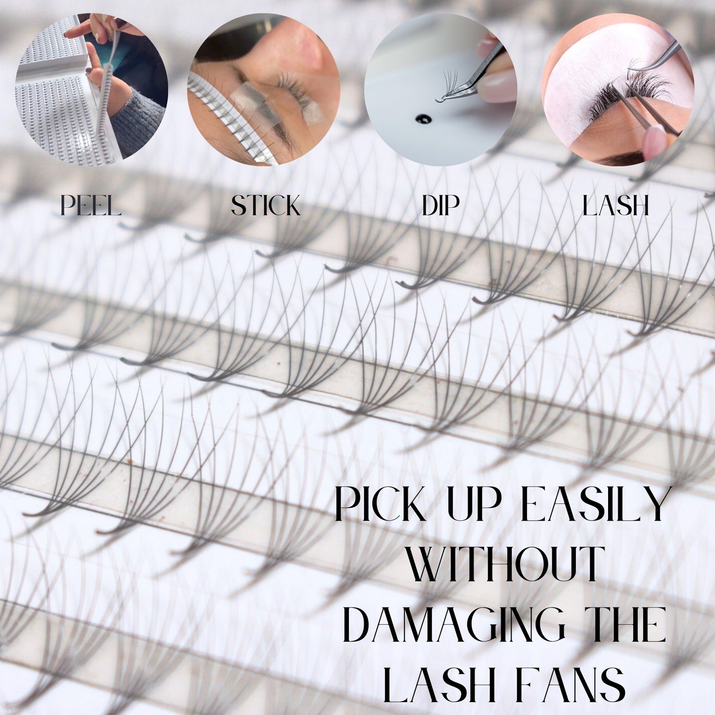 XXL Box 1200 Fans | 6D volume | 40 Lines| 8 sizes in 1 |  Premade Volume Fans