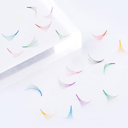 Colored Fans - 1200 Fans - 8 Sizes In 1 Box - 6D Volume