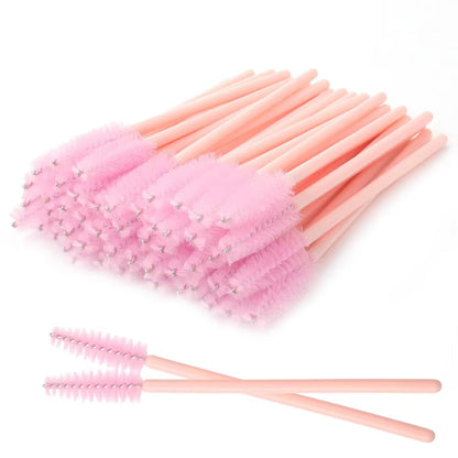 Mascara Wand, Spoolie, Disposable Lash Spoolie 50 Pcs Per Bag