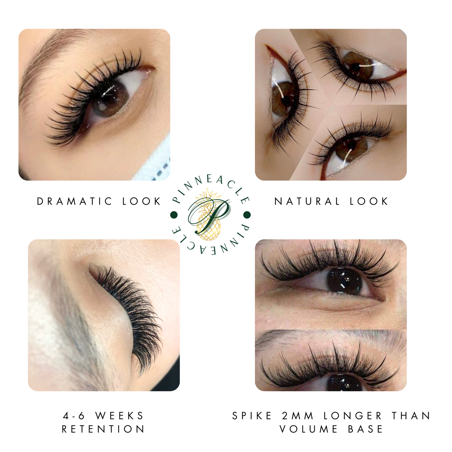 Pinneacle - 1200 Fans - 5D Wispy Premade Fans - Premade Spike + Volume Fans For Professional Eyelash Extensions (0.07-5D)