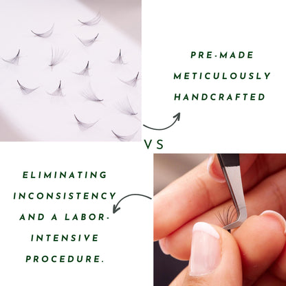 XXL Box 1200 Fans | 6D volume | 40 Lines| 8 sizes in 1 |  Premade Volume Fans