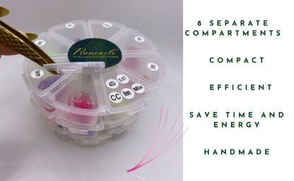 Colored Fans - 1200 Fans - 8 Sizes In 1 Box - 6D Volume