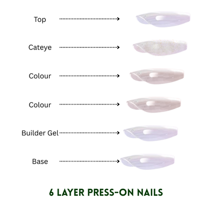 Nude Silver Line Press On Nails with Pearls - Luxury Brial Wedding Nude Nail - Minimalist Elegant Press Ons - Handmade Reusable Custom Size  - PN251122