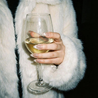 Crystal Press On Nails - Handmade Nails - Bridal Wedding Nails - Minimalist Luxury - Clean Girl Old Money Nails - Custom Size Set - PN251127